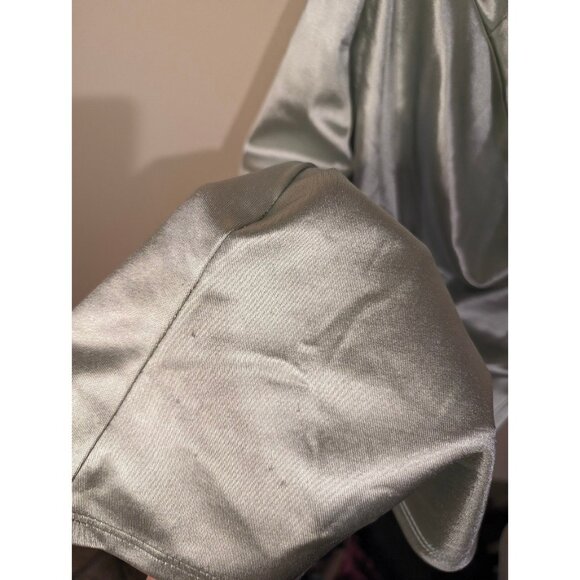 Sage Green Silk Windsor Dress - Picture 3 of 4